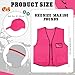 Jeere 2 PCS Blaze Pink Hunting Vest and Hat Set - Knitted Hat for Adult Hiking and Fishing(Baseball Cap)