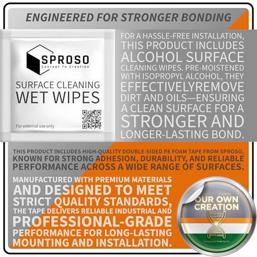 Image of SPROSO Headphone Stand Holder | Under Desk Hook & Cable Organizer | Stick-On Adhesive | Superior-Grade ABS | Includes Surface Cleaning Wipes for Easy Setup & Organization (Black, Pack of 4)