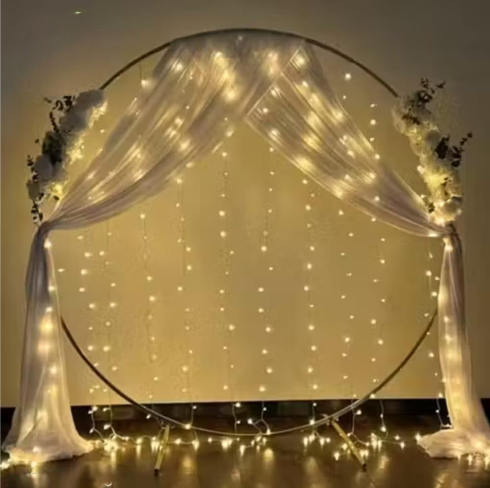 B J Creation Round Shape Balloon Decoration Backdrop Size 5Ft In Width & 6Ft in Height Suitable For Anniversary, Birthday, Baby Shower & All Types of Functions.-image-5