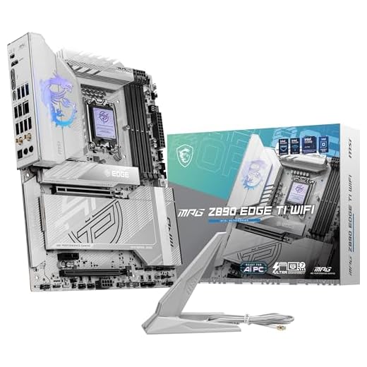 MSI MPG Z890 Edge TI WiFi Gaming Motherboard (Support Core Ultra Series 2 Intel Processors, LGA 1851, DDR5, PCIe 5.0, M.2, SATA, 5Gbps LAN, USB Type-C, Wi-Fi 7, Bluetooth 5.4, Thunderbolt 4, ATX)