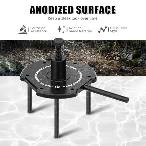 Image of NICECNC Black Clutch Removal Tool Kit Drive Clutch Separator Puller Set Compatible with Can Am Maverick X3 2017-2022, Maverick X3 R 4x4 Turbo DPS 2018-2019