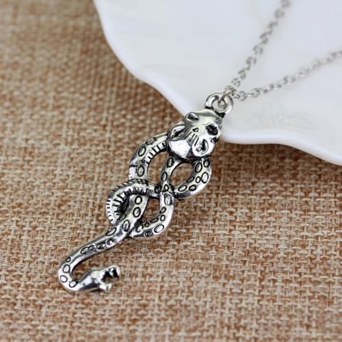 Death Eater Dark Mark Snake Symbol Pendant Chain Necklace4
