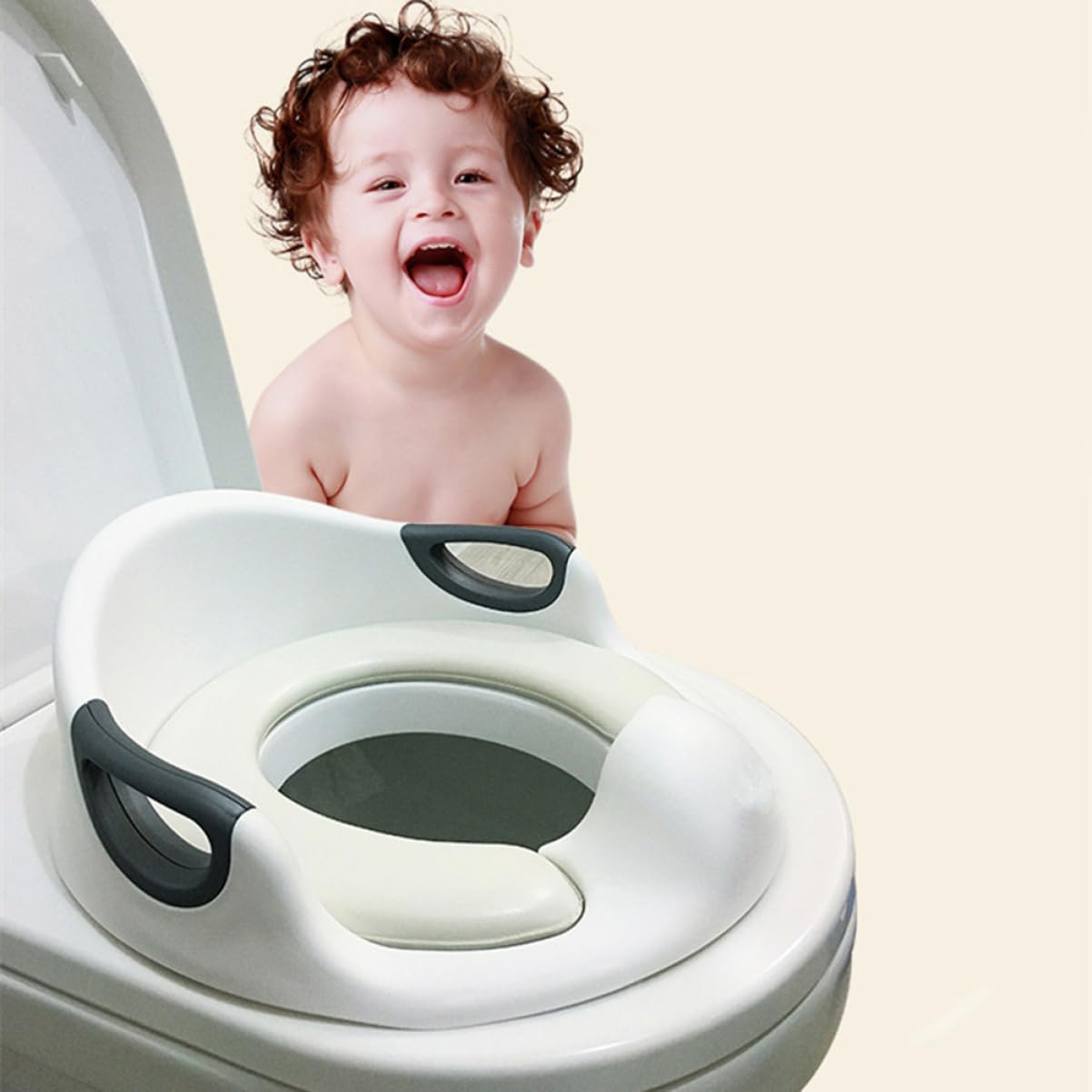 Abaodam Asiento De Entrenamiento Para Inodoro Infantil Extra Grande Adecuado Años Asiento De Baño Para Fácil De Instalar y Usar El Baño Familiar