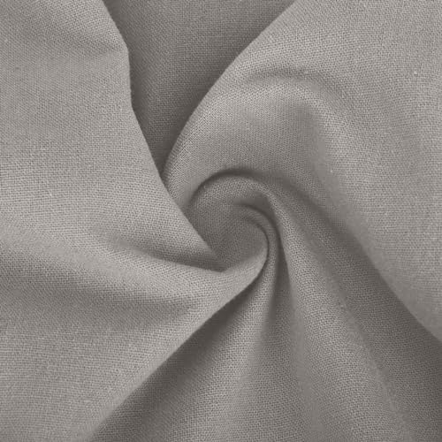 Image of Linen Pants Women High Waisted Drawstring Casual Pant Cotton Linen Straight Leg Lounge Trousers with Side Pockets