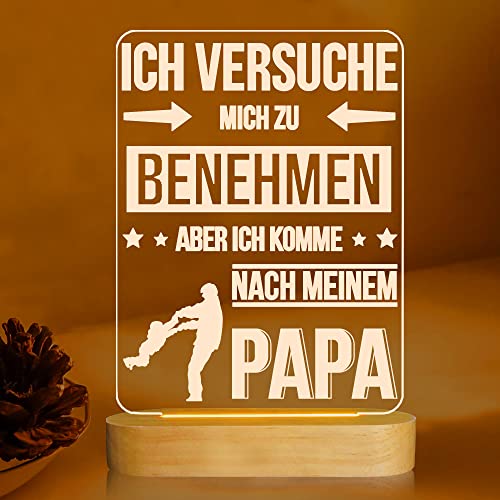 Geschenke Für Papa, YuanDian Nachtlicht Für Papa, Geburtstagsgeschenk Vatertags Geschenk, Weihnachts geschenke, Vater Geschenk Für Papa Von Tochter Sohn Cover