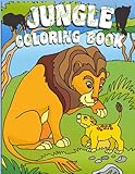 jungle animal coloring book for kids | gift for kids ages 3-8 and up| 58 PAGES | Zoo Animal Coloring Book | 8.5 in x 11 in Standard Format