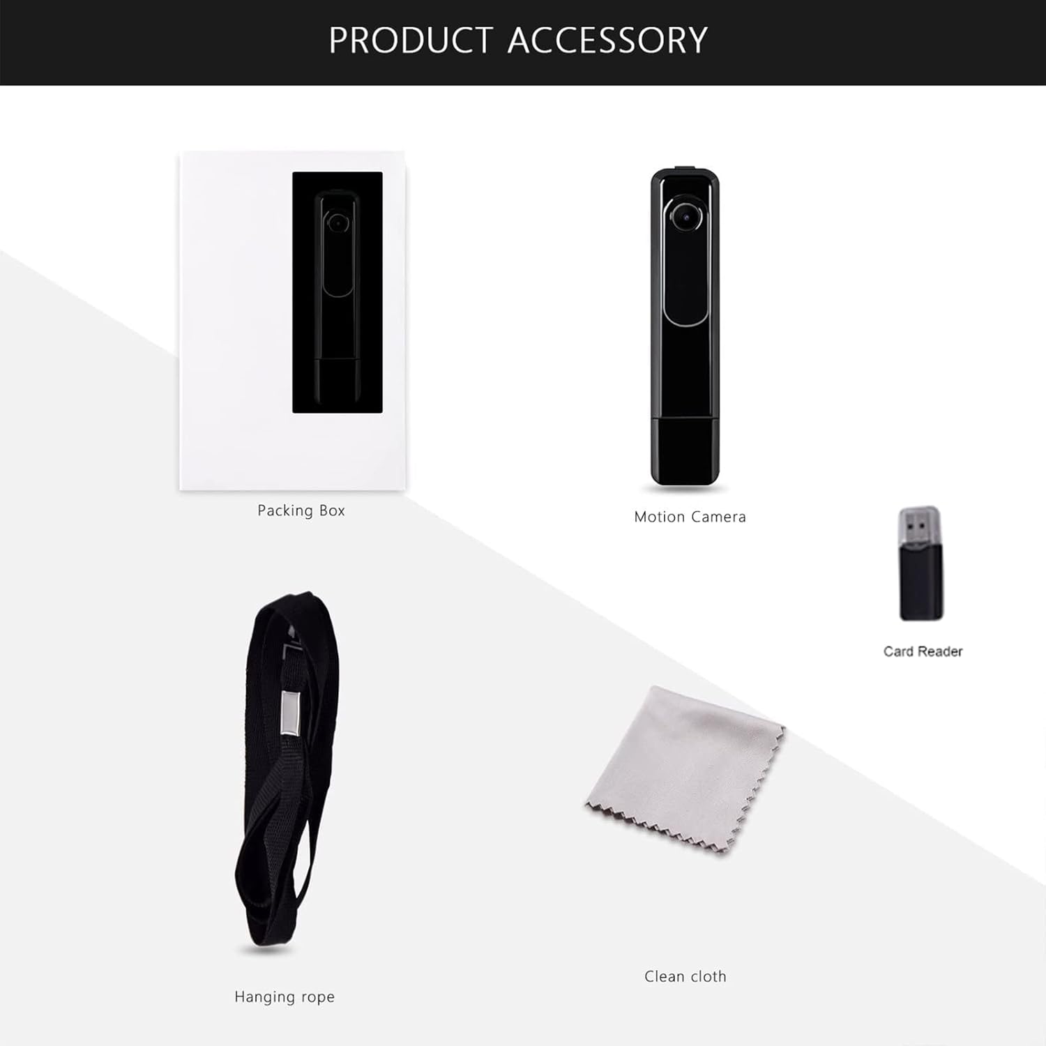 Hidden Camera Mini Body Camera HD 1080P Portable Cop Pocket Cam with Video Recorder Nanny Camera for Home Security, No WiFi Needed Indoor/Outdoor Security Guard Surveillance Camera Equipment