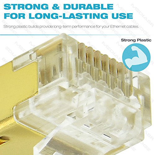 Conectores Mediabridge Cat7 Shielded RJ45 30 Pack miniatura 6