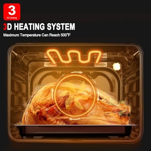 Gas Wall Oven 24 Inch, Legend Chef Lc-Gs606Ds Built-In Single Wall Oven With 6 Cooking Functions Natural Gas Wall Oven With Rotisserie, Digital Display With Knob Control, 120V Stainless Steel Finish #TOP3