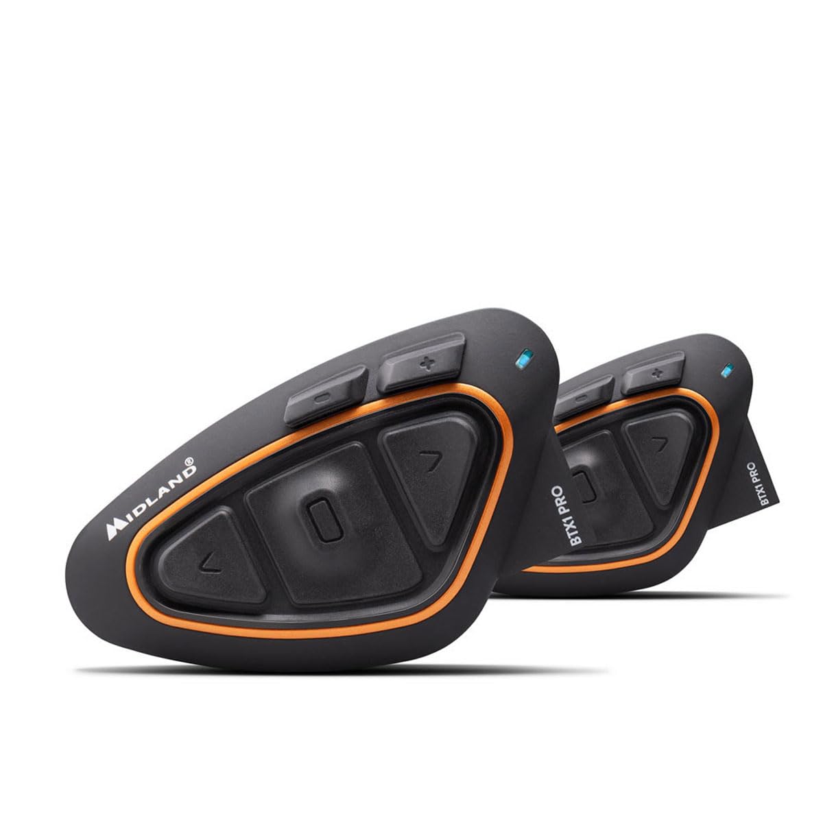 Midland BTX1 PRO Doppio OLD VERSION Interfono Moto Bluetooth Coppia, Auricolari Casco con Cancellazione del Rumore, Comunicazione Pilota Passeggero - 2 Auricolari