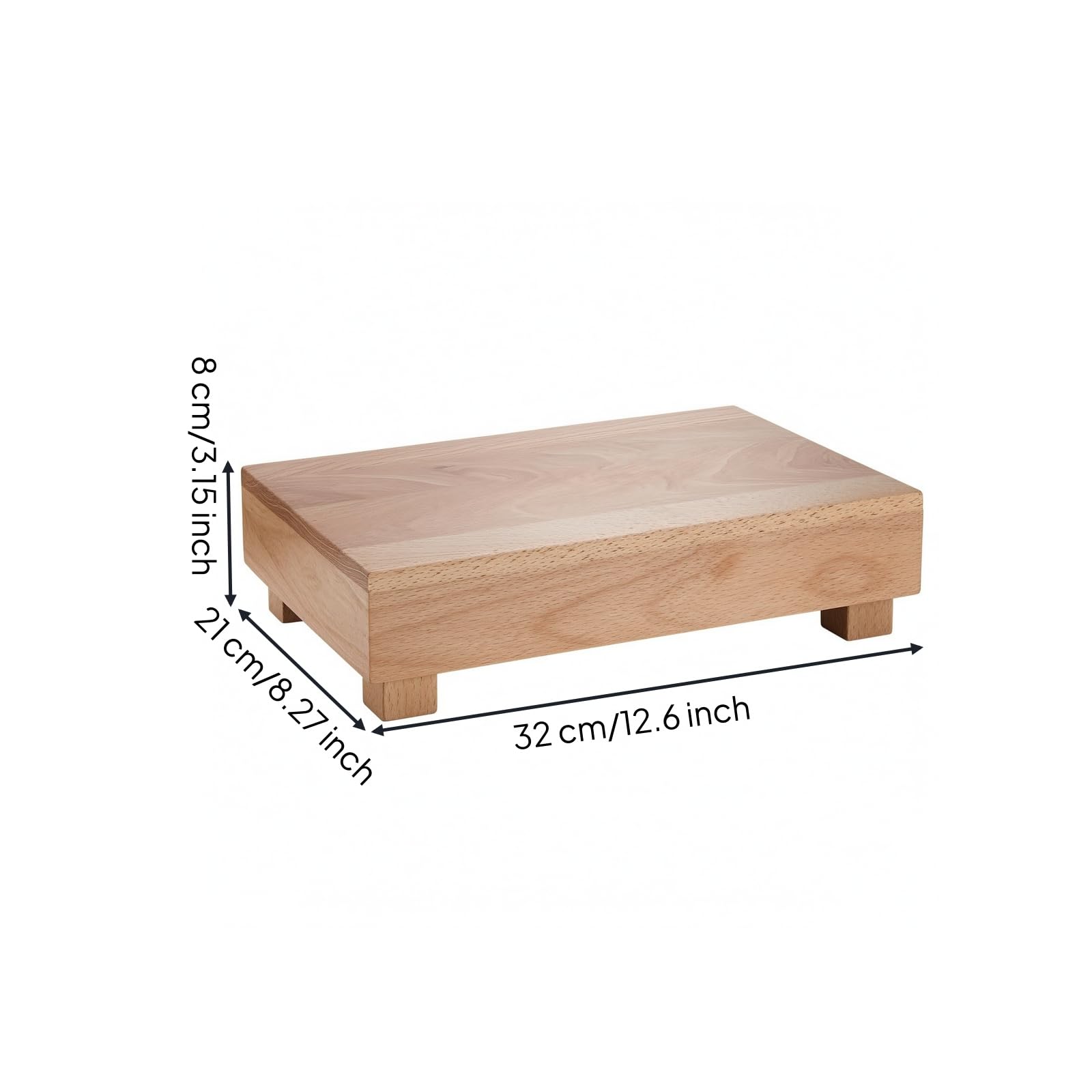 MagiDeal Support Présentation En Bois Élégant | Surélevé, Rehausseur En Bois, pr Réception , S
