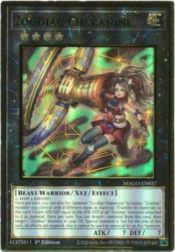 Amazon.com: Zoodiac Chakanine - MAGO-EN037 - Premium Gold Rare