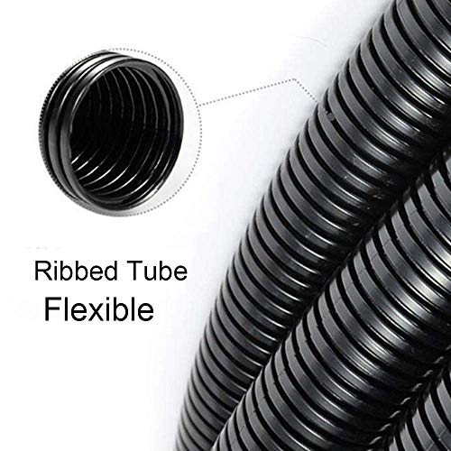 Image of ZhiYo 20FT 1 inch Wire Loom Split Tubing Auto Wire Conduit Flexible Cover
