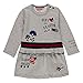 Boboli 201070 Robe en peluche avec fleurs et cœurs pour bébé - Gris - 68 cm