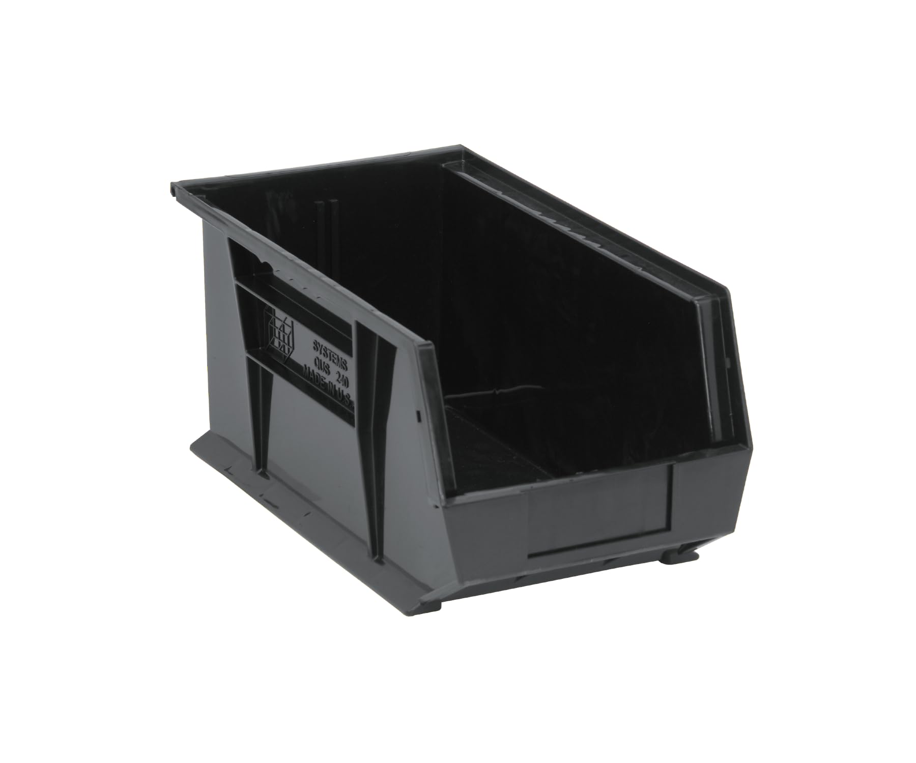 QUANTUM STORAGE SYSTEMS QUS240BR Ultra Stack & Hang Recycled Plastic Heavy Duty Part Organizer Black Bins 15