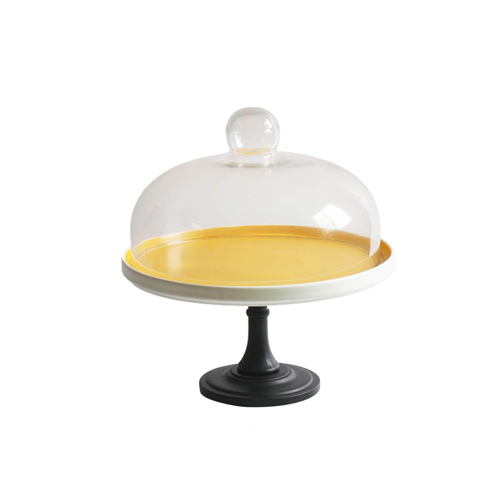 Copertura per Alimenti, Campana Coperchio Microonde,Alzate per Torte con Coperchio, espositore per panini e Pane, Copertura a Cupola in Vetro, tè pomeridiano, Dessert, Cupola, controsoffitto