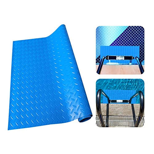 Swimming Pool Ladder Mat, Medium 9'x35.4' Protective Pool Ladder Pad Step Mat Swimming Pool Step Pad...