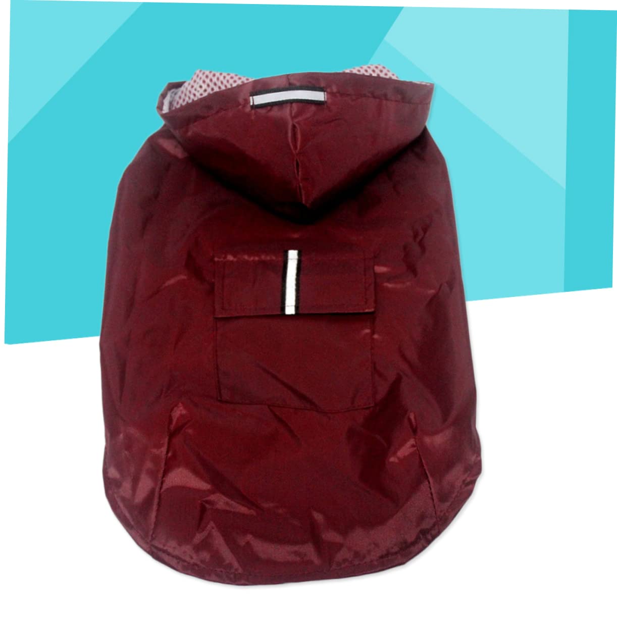 Hohopeti Dog Raincoats Waterproof Breathable Reflective Hood Large Size Comfortable Nylon Puppy Poncho for Rainy Days