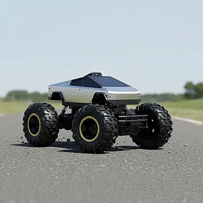 Image of Off Roader Rechargeable Remote Control Car | RC Car Monster Truck | 4 Headlight Modes | Lithium Battery | C-Type Charging | 2.4GHz Remote Controller Race-Ready (Off Road ws - 9221)