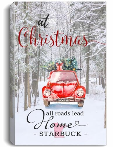 Lovely Decorations Generic Canvas Intended for Starbuck MN Name City State - At Christmas All Roads...