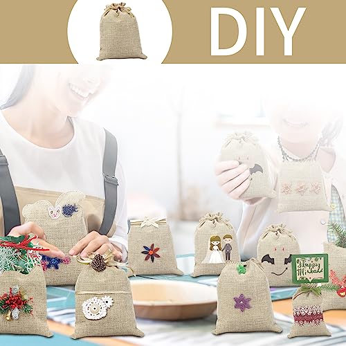 PuretéavHom 30 Pezzi Sacchetti Juta Bomboniere