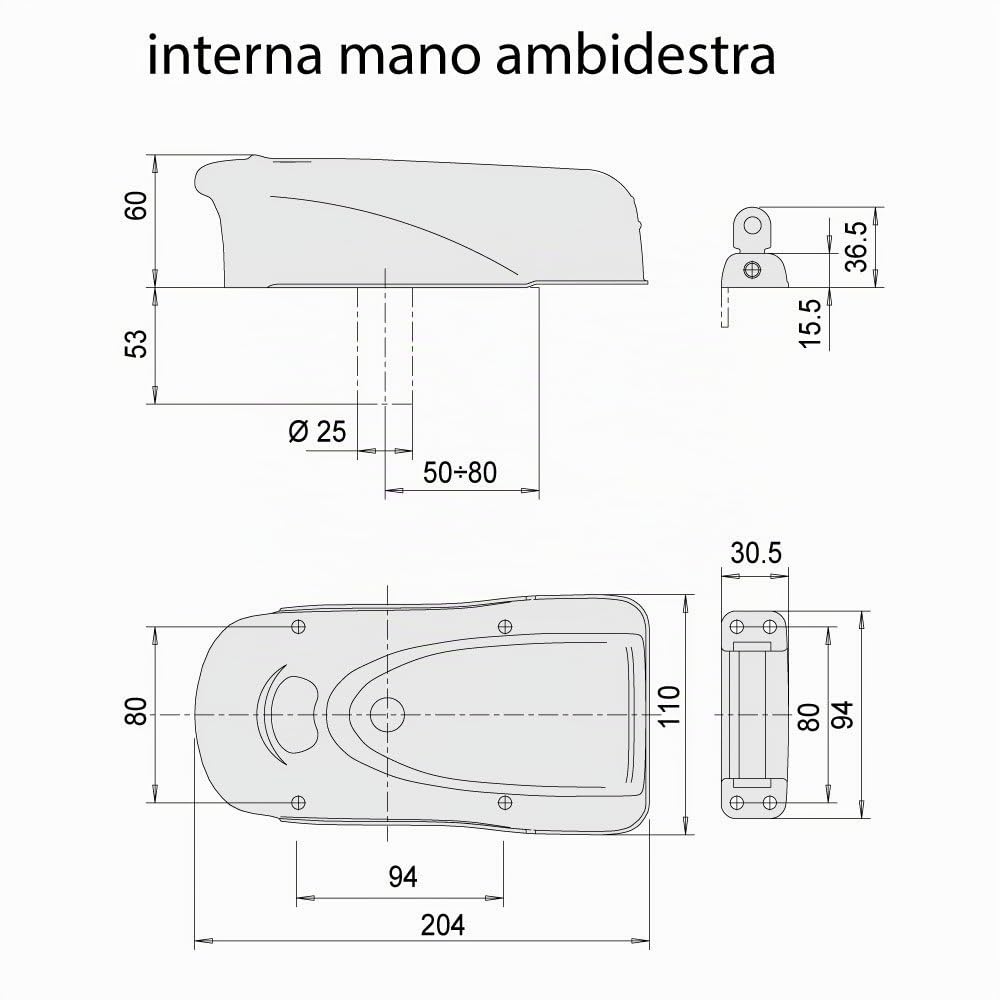 Cisa 24818 Elettroserratura Da Applicare Con Pulsante, 12 V, Nero, Fermo A Giorno & 1A721000 Elettroserratura Da Applicare, 12 V, Nero, Senza Pulsante, Mano Reversibile