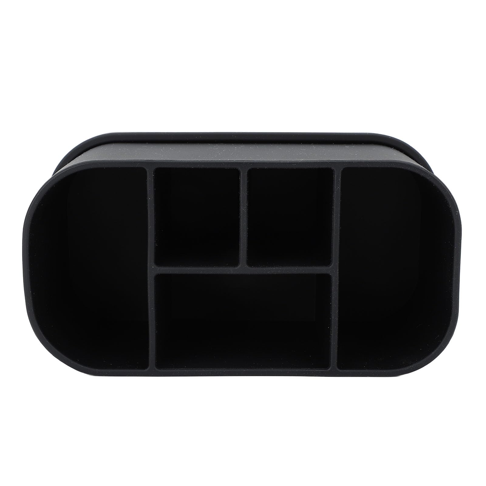 Wakects Portaspazzolino in Silicone per Dentifricio, Supporto per Spazzolino in Silicone a 5 Slot con Fori di Drenaggio, Organizer da Appoggio per Bagno con Aspirazione a Parete per Spazzolini da