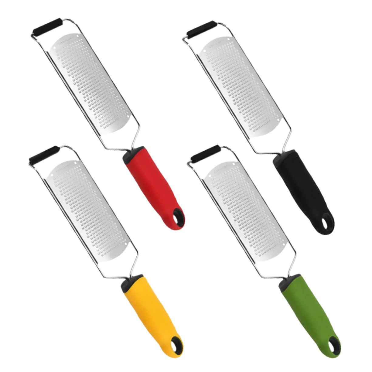 SOIMISS 4 Pièces Lot de Râpes à Fromage Acier Inoxydable Zesteur Multifonction pour Citron Gingembre Chocolat et Légumes Outil de Cuisine et Facile à Nettoyer