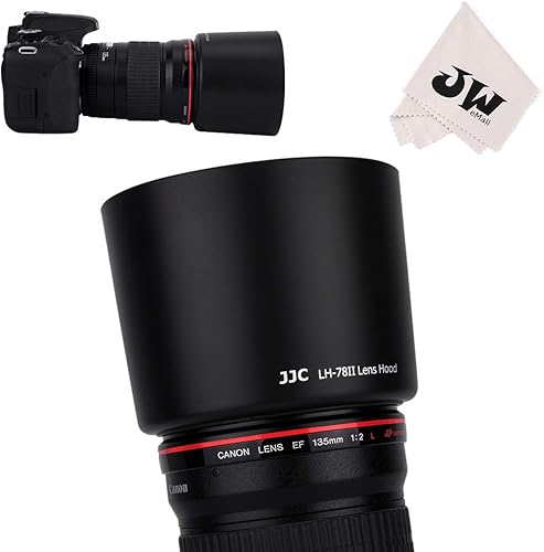JJC Protector de parasol reversible dedicado para Canon EF 5.315 in F2L USM y Canon EF 7.087 in F3.5L Macro USM Reemplaza Canon ET-78II ET78II