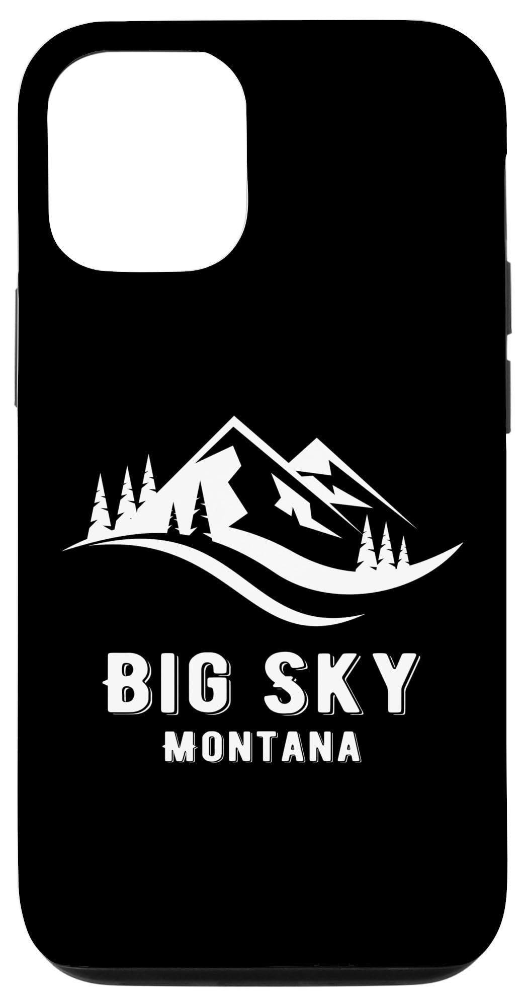 Big Sky Montana Mountains Souvenir Memorabilia Winter Vacay Case for iPhone 14