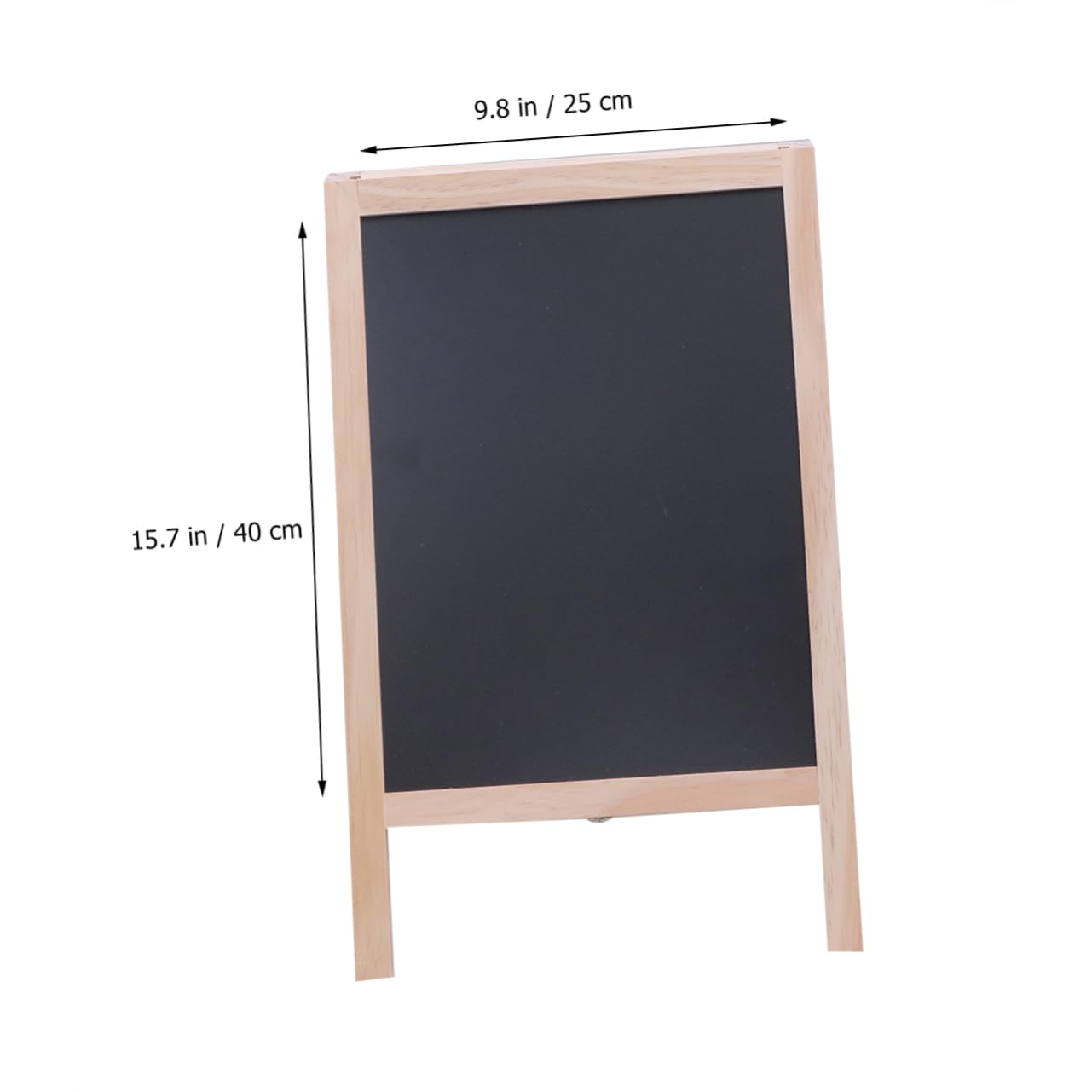 Mini Tableau Noir Chevalet en Bois 25x40cm Double Face
