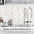 STICKGOO 10-Sheet Herringbone Tile Peel and Stick Backsplash, Calacatta Marble Mixed Light Gold PVC Stick on Backsplash, Self Adhesive Wall Tile for Kitchen and Bathroom