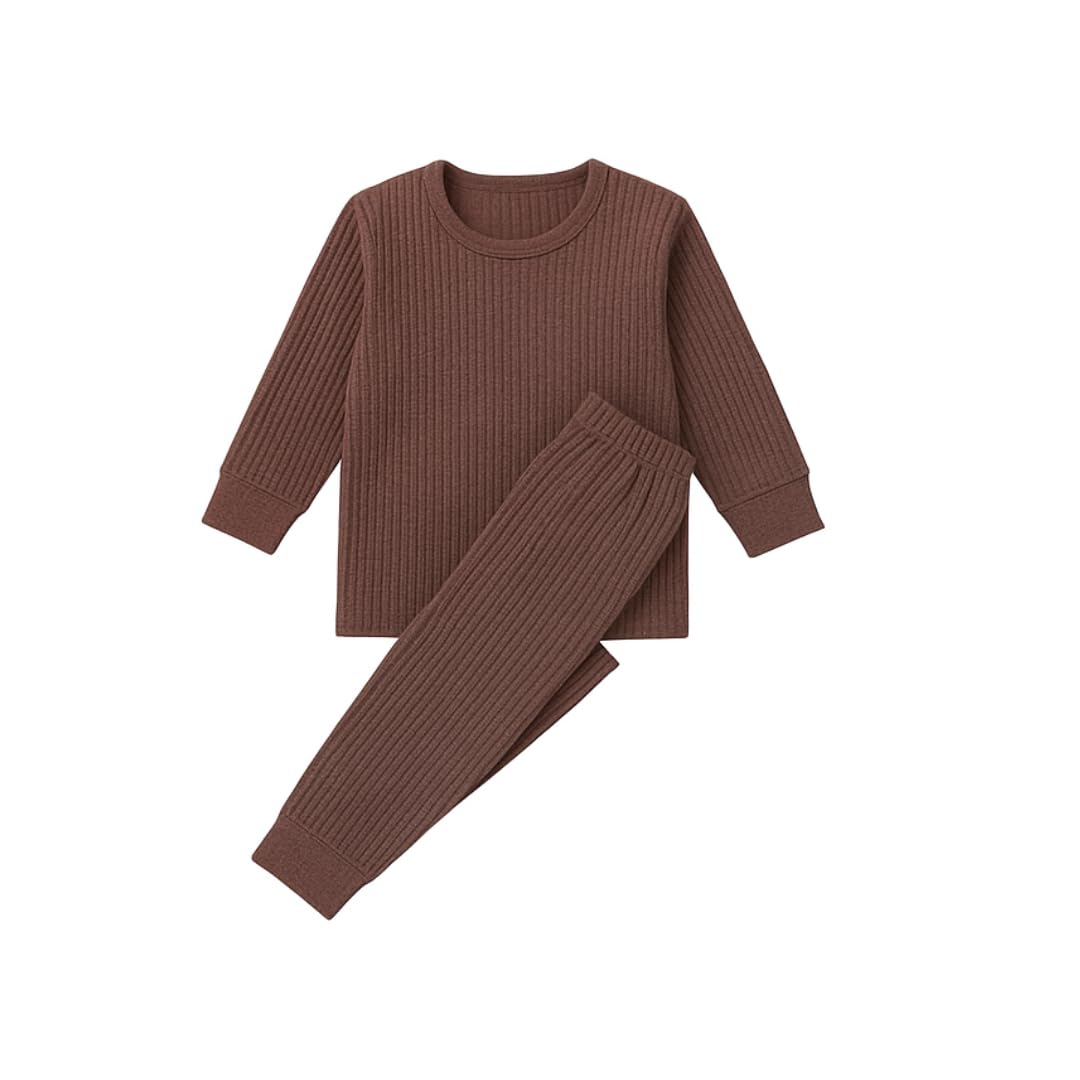 Kids Cotton Thermal Sets – Full Sleeve Top & Bottom for Boys and Girls | Soft Warm Winter Inner Wear | Ribbed Fabric-image-42