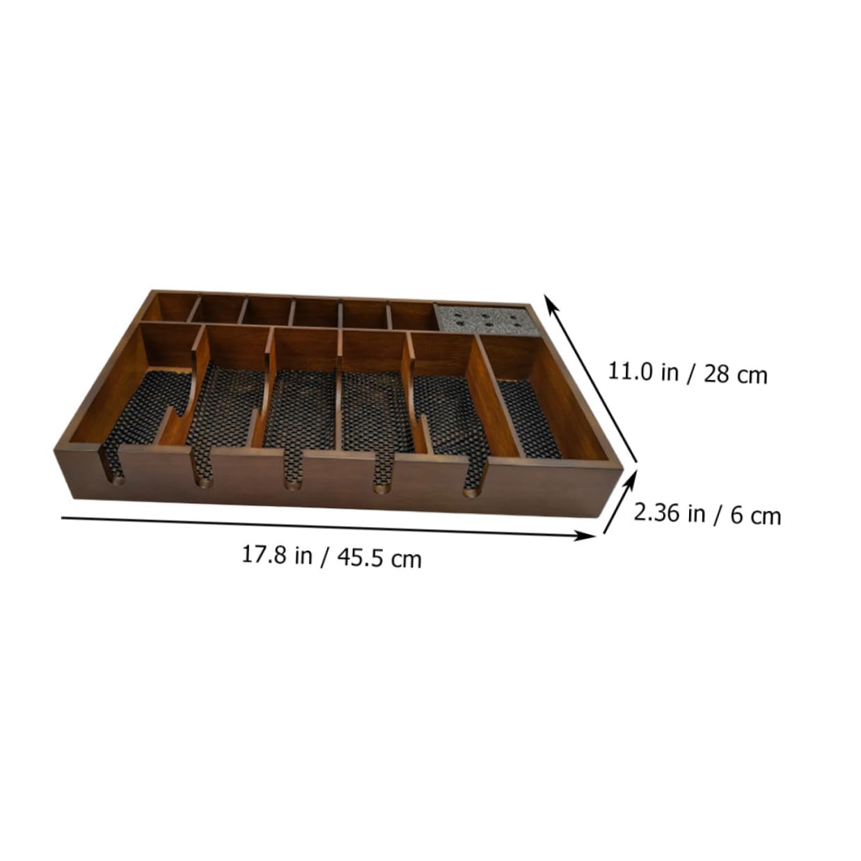 ULTECHNOVO Plateau pour Tondeuse de Barbier en Bois Grosse Capacité et Design à Grille Rationnelle, Organise Efficacement les Outils un Salon de Coiffure