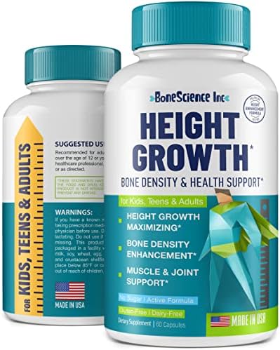 Height Growth Maximizer - Reach Natural Height - Made in USA - Height Pills Bone Growth - Grow Taller Supplement for Adults & Kids - Height Increase Pills - Maximum Height Growth Formula to Get Taller