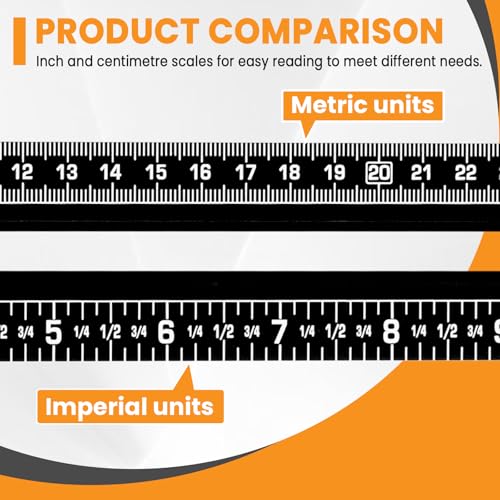 YJINGRUI 4 in 1 Drilling Positioning T Square Ruler 35.6cm/14in, Angle Ruler for Woodworking Installation of Drawer Handles - Image 2