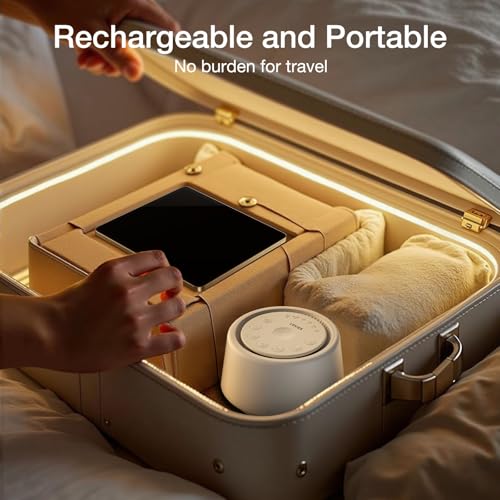 LEICEX White Noise Sound Machine | Sound Machine for Baby Rechargeable | 30 Soothing Sounds | 10 Colors Night Light | White Noise Machine for Sleep Baby Adults Portable Sound Machine for Home Travel - Image 7