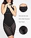 Popilush Shapewear Dress Built in Bra Adjustable Straps Black Square Neck Summer Formal A-Line Slip Midi Dresses for women L