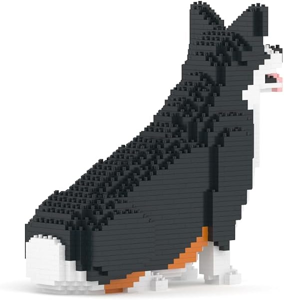 JEKCA Welsh Corgi 03S-M03 | Dog Plastic Building Blocks | Age 14+