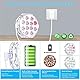 Idealife 20-LED Poolbeleuchtung Unterwasser Licht, Magnetisch Wiederaufladbar Voll wasserdichte Teichbeleuchtung mit Gepaart RF Fernbedienung Q-Pad Großer Magnet Saugnäpfe für Aquarium Spa Whirlpool