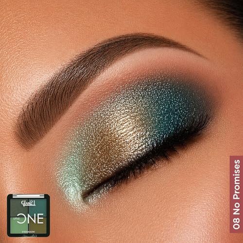 Image of Glam21 Little One 4-in-1 Eyeshadow Palette | Ultra pigmented, Easy to blend | Long Lasting Eye Make Up Kit | Combination of Mattes and Shimmers |No Promises-08