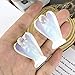 2Pieces Opalite Beautiful Carved Crystal Angel Stone Statue Figurines Reiki Healing 1.6