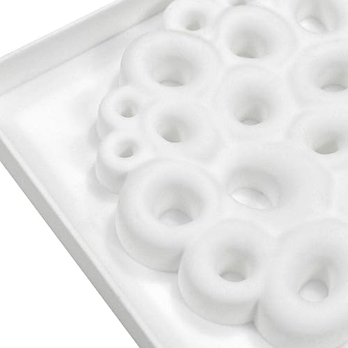 Miniatura 5 de mostsom Moldes circulares de silicona para chocolate con burbujas, de grado alimenticio y antiadherentes para hacer chocolate, pasteles, gelatina,