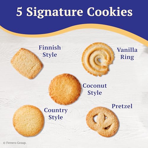 Image of Royal Dansk Garden Cookie Collection & Danish Butter Cookies, 4-Pack, Includes Two 12 oz and Two 10.6 oz Tins