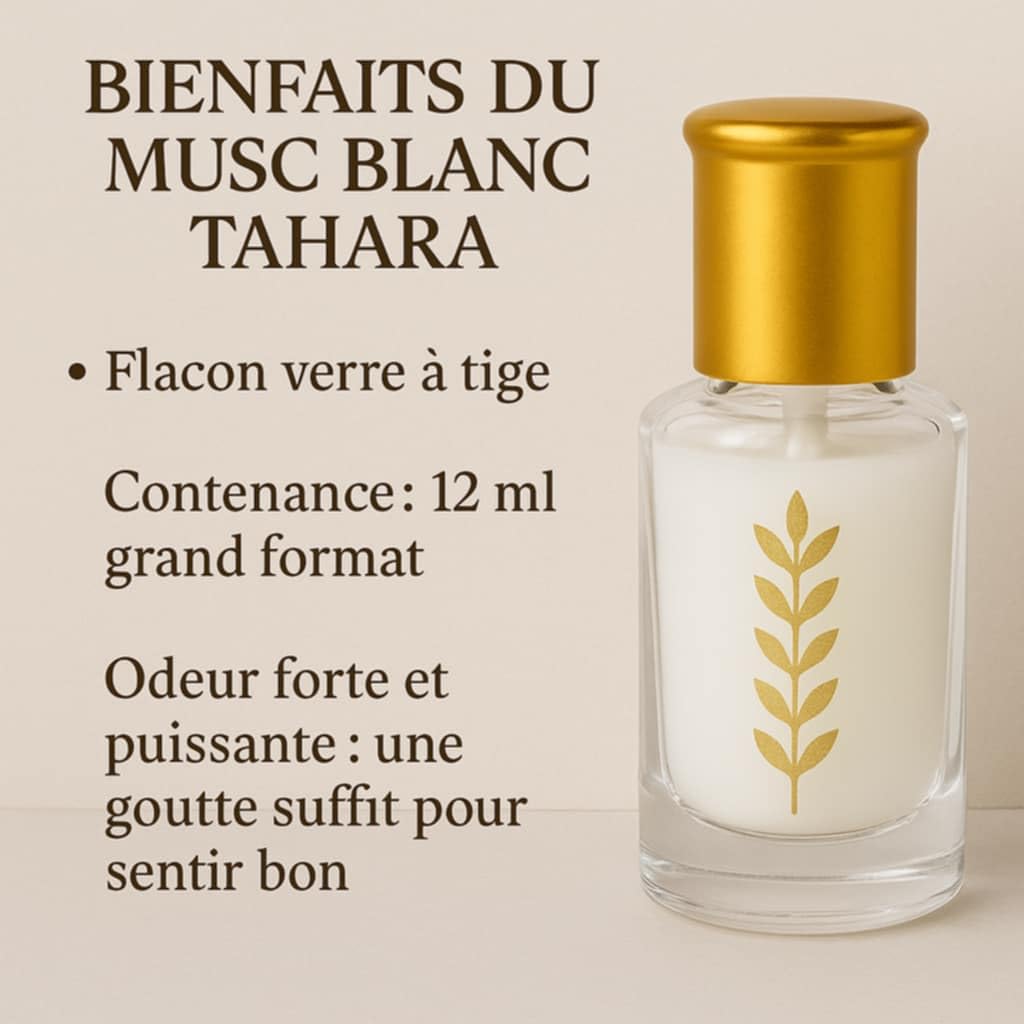 Cosm'Ethics® - Muschio Tahara bianco, per una purificazione dopo il periodo mestruale, per provare una sensazione duratura di freschezza e comodità, con 1 salvietta in bambù inclusa, 3 ml