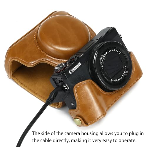 Funda para cámara de PU para Canon Powershot G7X miniatura 3