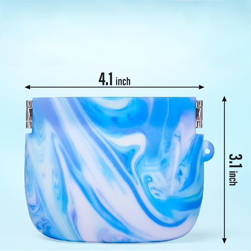 Coin Purse Blue Camo Print Fashion Wallet, Small Change Purse, Slim Braces Case, Container Storage Holder, Coin Purse Wallet with Clasp, Car Coin Holder Pouch for Woman Men2