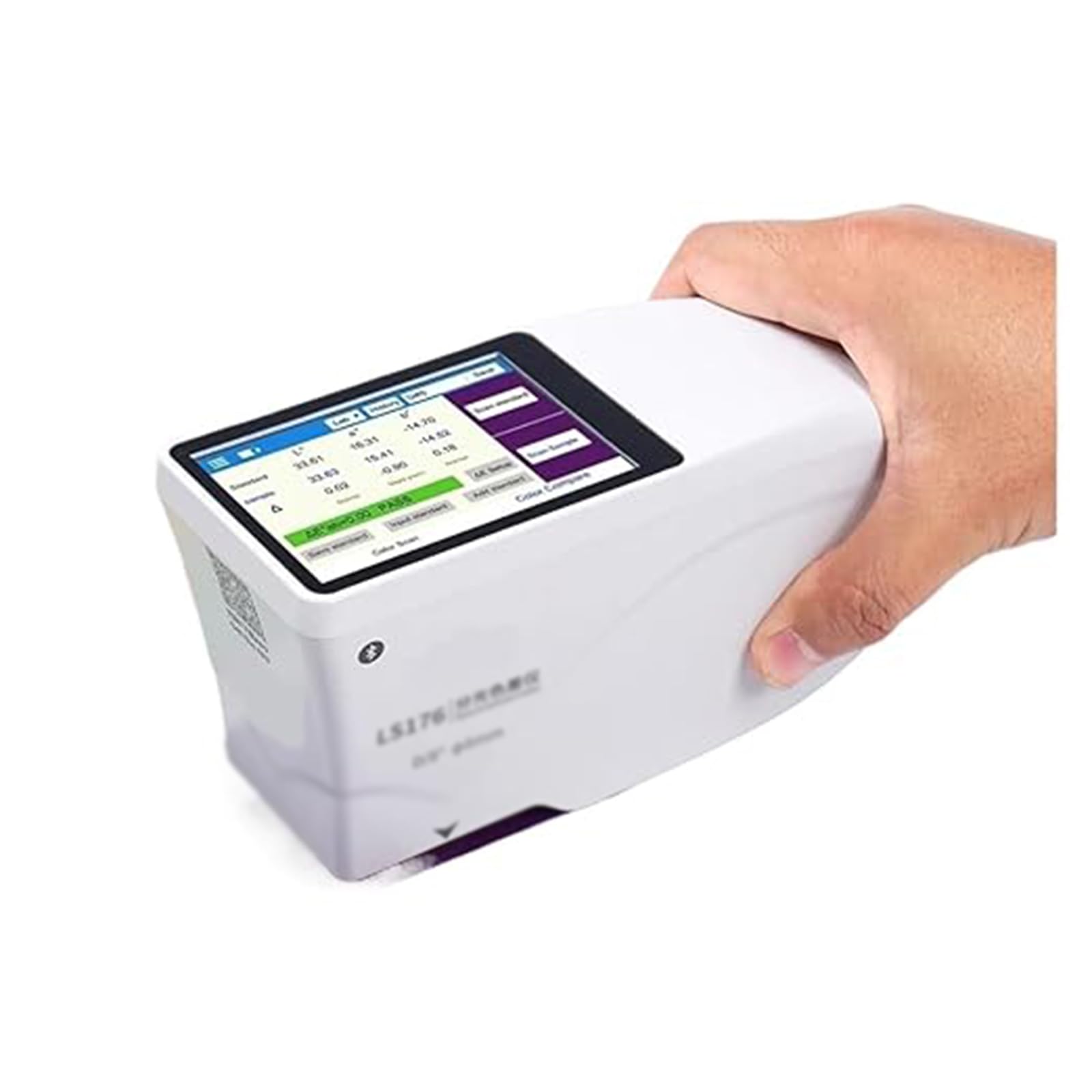 Espectrofotómetro colorímetro D/8° para una medición precisa de blancura y amarillez, curvas de reflectancia, software de corrección de pintura