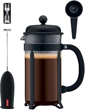 Amazon.com: Bodum Java - Juego de café (4 piezas), color negro : Hogar y  Cocina