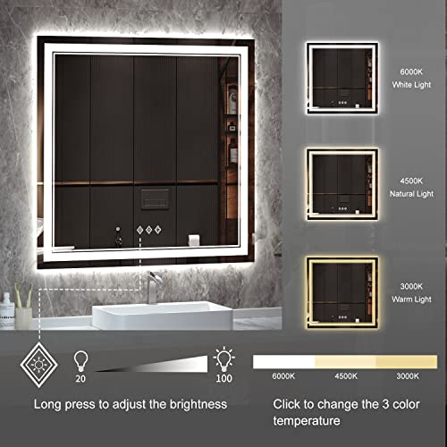 Luxury Bathroom Vanity with LED Mirror